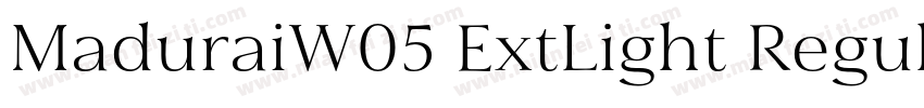 MaduraiW05 ExtLight Regular字体转换
